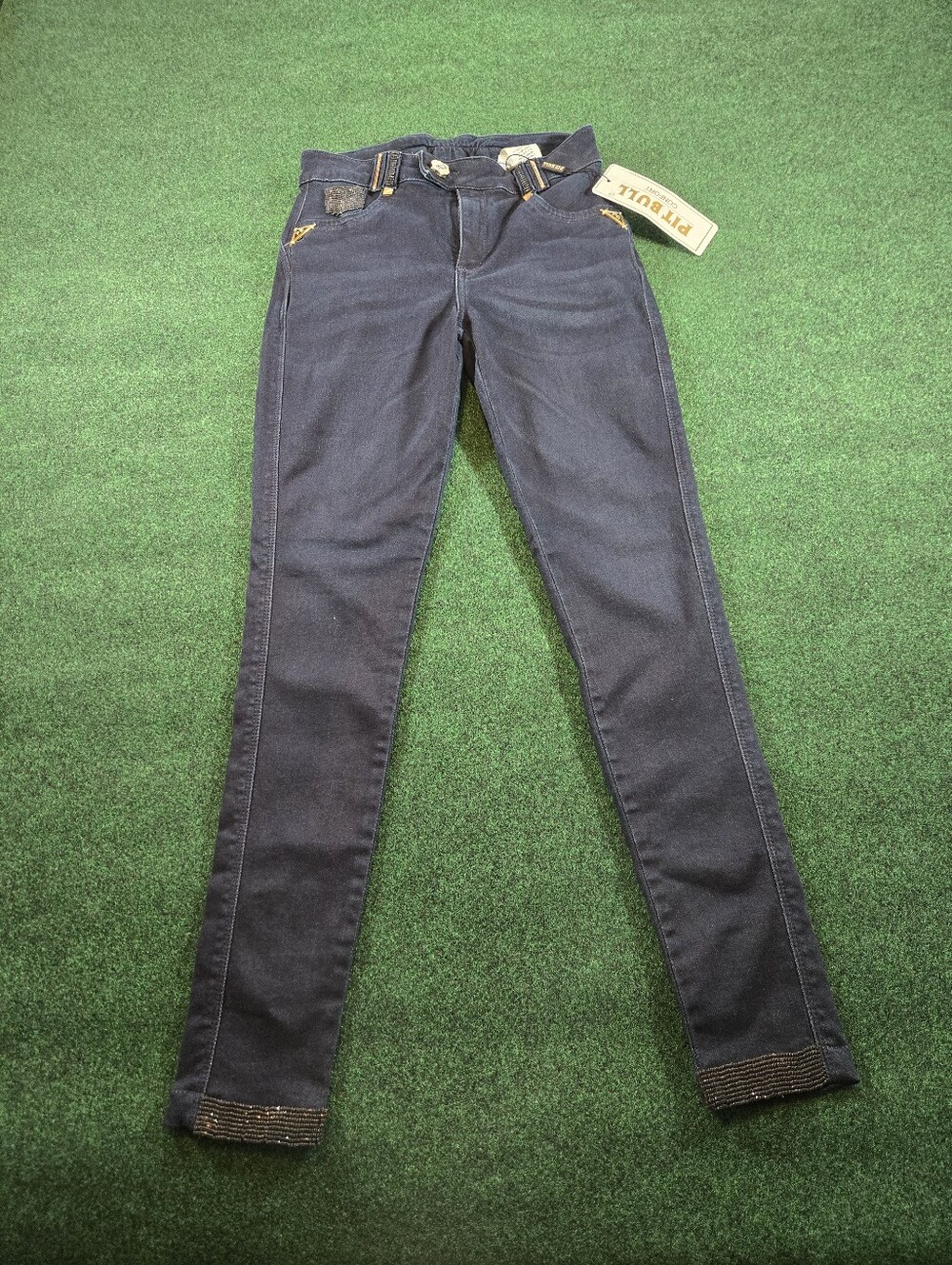 Pit Bull Jeans - Size 4 USA (38 Brazil ) Ref#31106 Unica/Cigarette Cropped